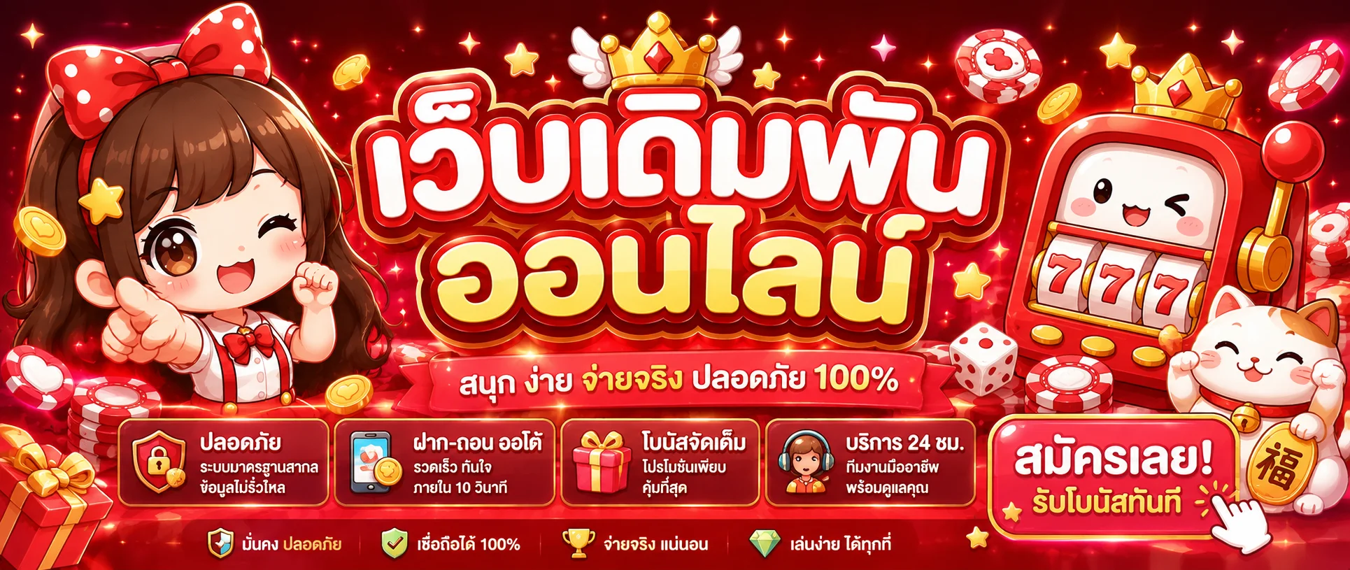 ภาพแนะนำเกมสล็อตยอดนิยมบน SLOT7